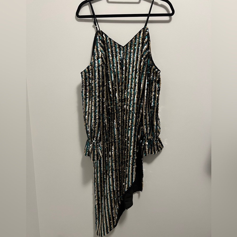Tularosa Off Shoulder Sequin Dress XS